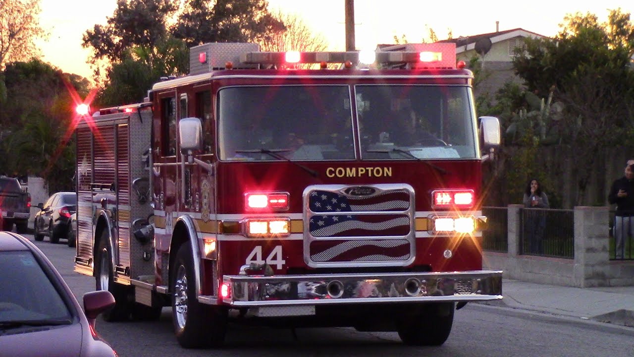 Compton Fire Dept. Engine 44 (eQ2B Brake) YouTube