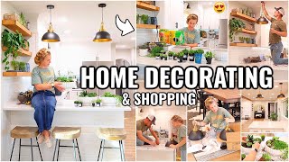 HOUSE PROJECTS &amp; DECORATING!!😍 DECORATE, SHOP &amp; CLEAN WITH ME | DECORATING MY HOUSE