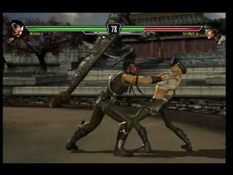 Mortal Kombat vs DC Universe. Kano vs Sonya Blade XBOX 360 PS 3 - YouTube