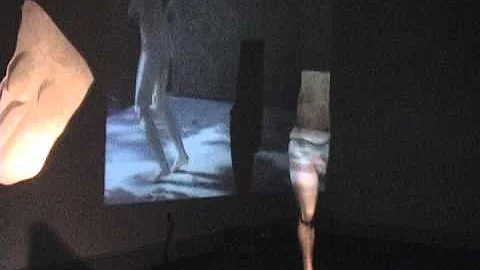 Video installation by artist Hunt Clark and Debora...