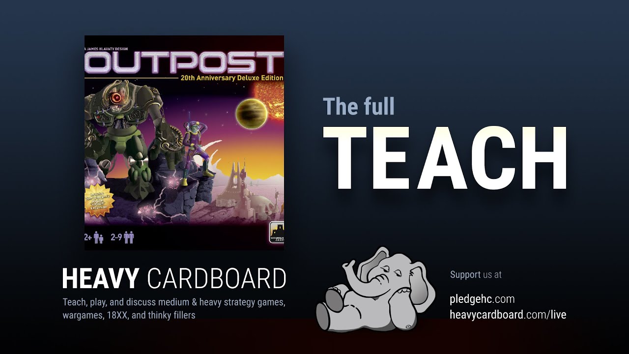 How to Play only - Outpost How to Play by Heavy Cardboard