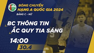 🔴Trực tiếp | Binh Chủng Thông Tin vs Ắc Quy Tia Sáng | Bảng C - Nữ giải bóng chuyền hạng A QG 2024