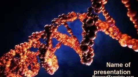 DNA Portrait PowerPoint Template by PoweredTemplate.com