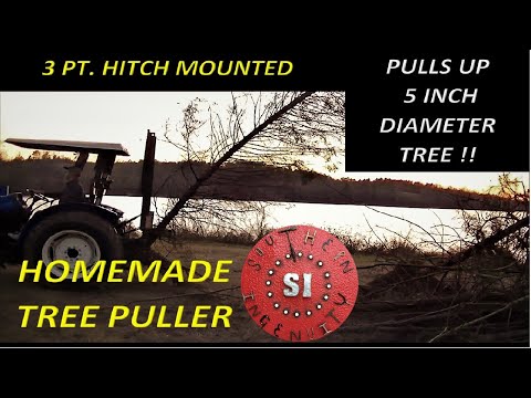 Homemade Tree Puller Tool for Tractor