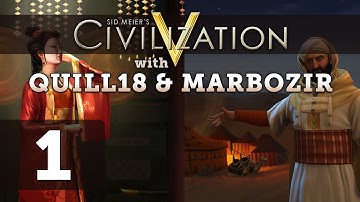 Civilization 5 Deity Twins Multiplayer ft. Quill18 - Part 1