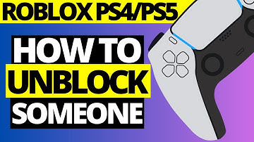 How To Unblock Someone On Playstation Roblox PS4/PS5
