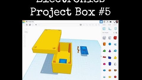 TinkerCAD Tips! Electronics Project Box 5.            #tinkercad #caddesign #3dprintable #3dprinting