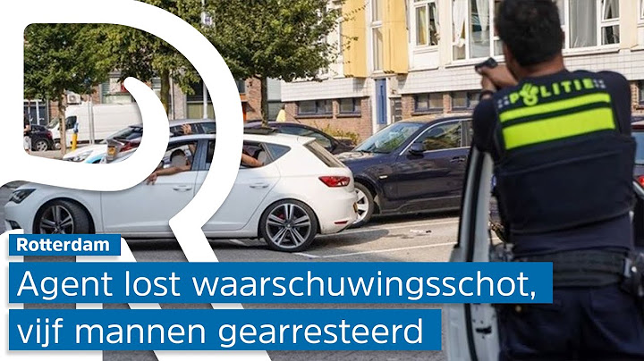 Agent lost waarschuwingsschot bij arrestaties sieraaddiefstal (bron: MediaTV)