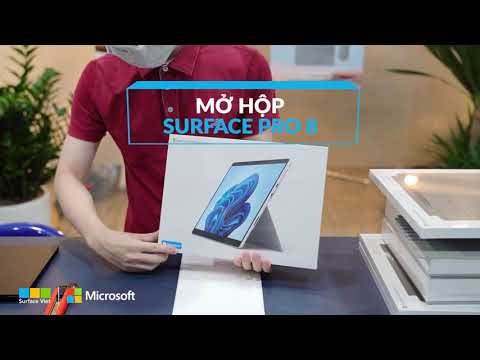 Mở hộp Microsoft Surface Pro 8 | Đã có sẵn máy toàn hệ thống showroom Surfaceviet.vn