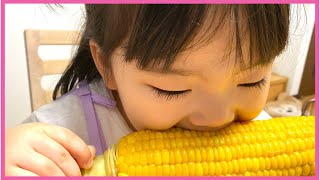 【大満足💮】大きなとうもろこしを丸かじりっ🌽【モッパン】