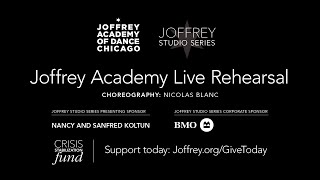 Streaming: Rehearsal with the Joffrey Academy of Dance
