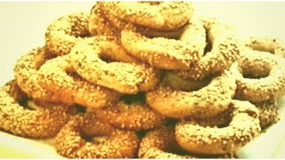 طريقة تحضير كعك بالسمسم مقرمش ولذيذ جدا Crunchy sesame cookies recipe