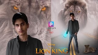 The lion King Artwork // Picsart tutorial The lion King // lion King editing Tutorial ️ #picsart ..
