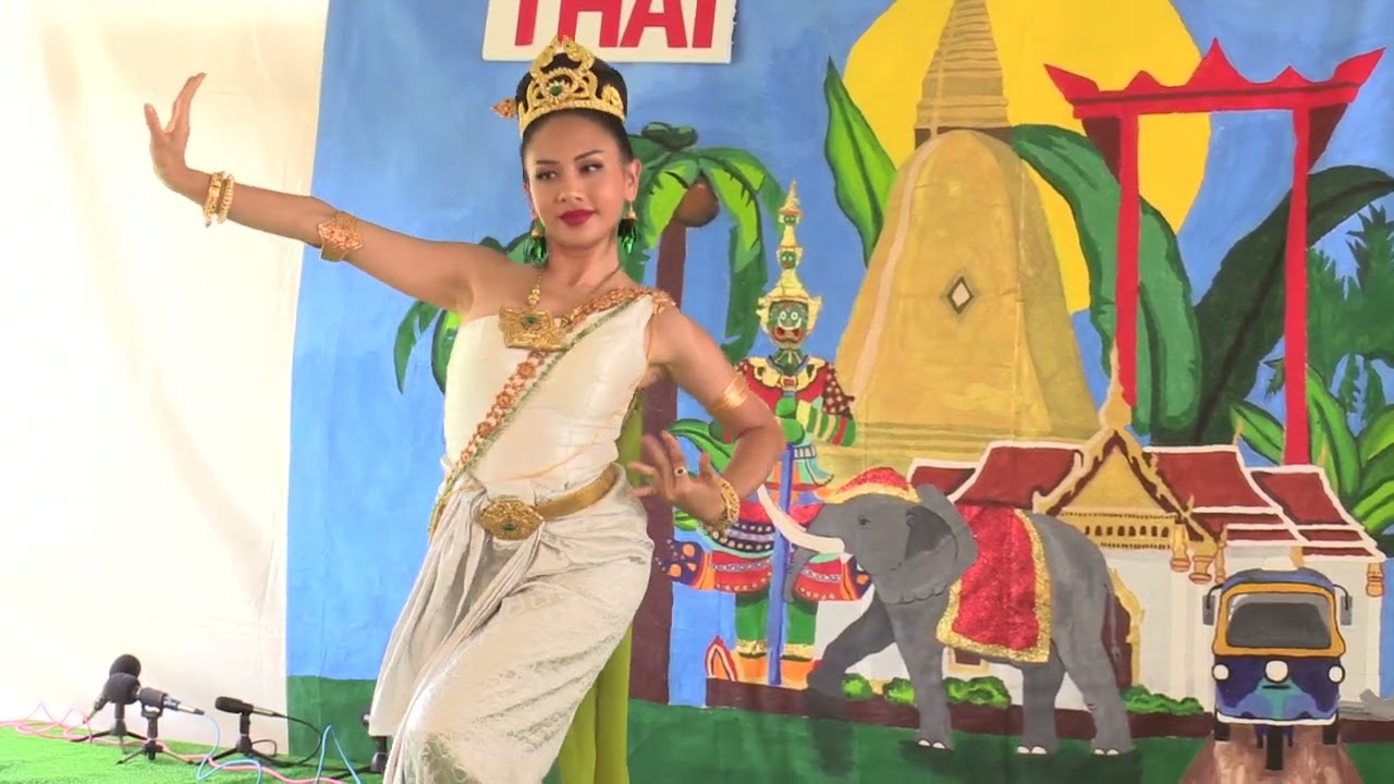 Thai Fair June 2,2024 at Vajiradhammapadip temple in Long Island New York no.19 รำบวงสรวง