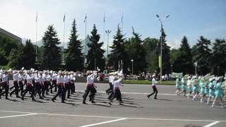 Жетысуский район выступает на параде в Алматы 2017г