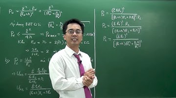 Hướng dẫn giải bài toán tìm công suất cực đại của dòng điện không đổi