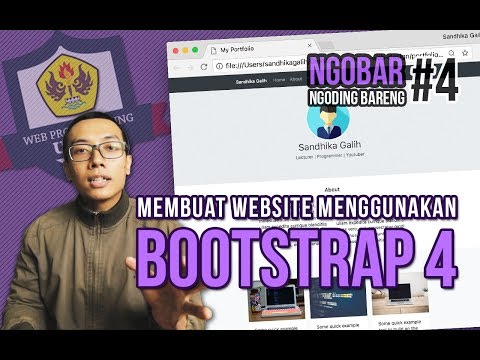 NGOBAR #4 : MEMBUAT WEBSITE menggunakan BOOTSTRAP 4 (Bagian 1)