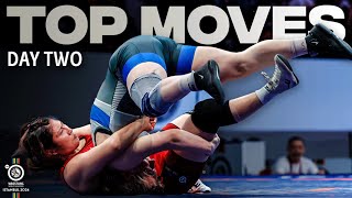 #FoursAndFives: Top Women's Wrestling Moves | Day 2 | Istanbul World Olympic Games Qualifier 2024