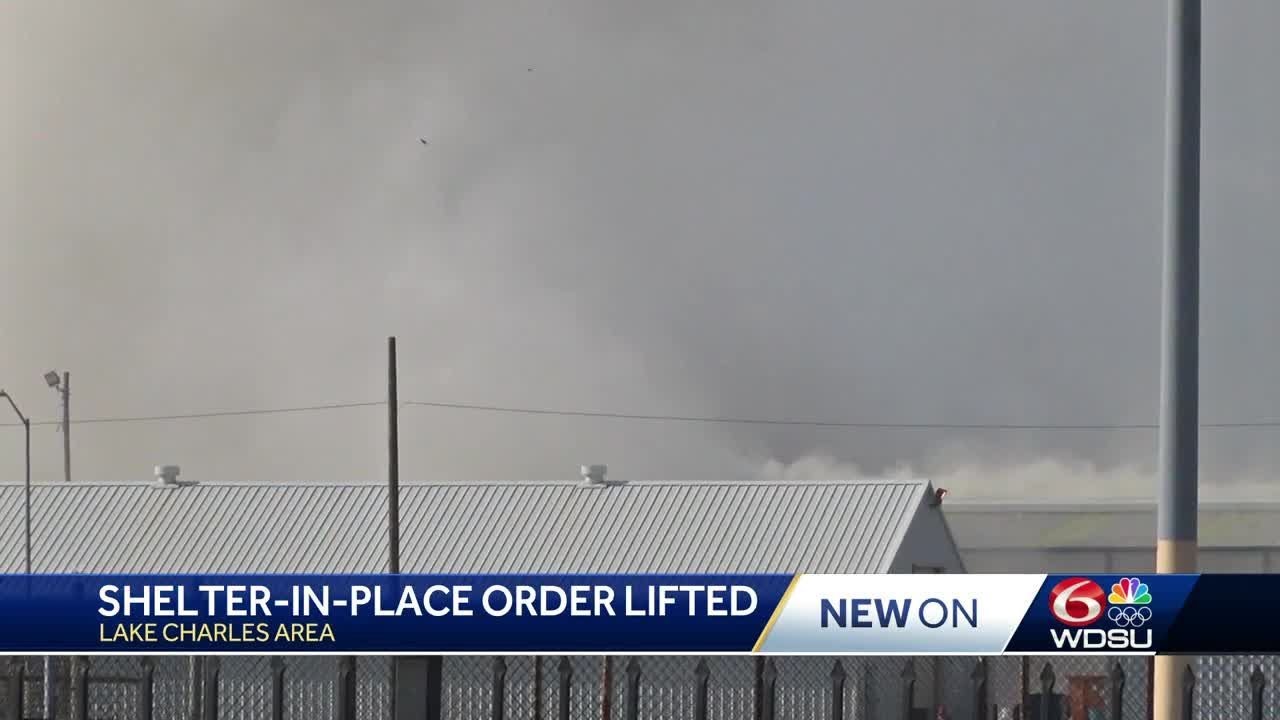 Shelter in place order lifted after fire in Lake Charles