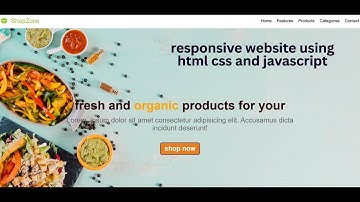 Responsive Food Website using HTML, CSS & JavaScript | Website Design (Step-by-Step)