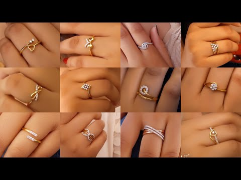 Stylish Gold Plated Designer Ladies Finger Ring Online|Kollamsupreme