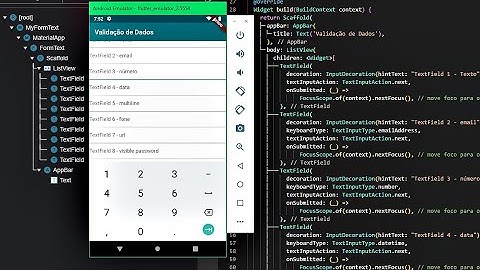 Curso (tutorial) de Flutter - Aula 016  - o uso de teclados (keyboard) em TextField e TextFormField