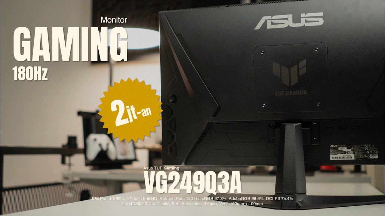 Écran Gaming Asus TUF VG249Q3A 24 Full HD IPS / 180 Hz