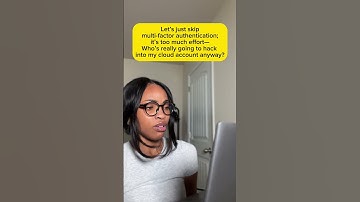 Skipping Multifactor Authentication should never be the option.