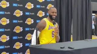 LeBron James admits some of the jokes about the Lakers age were funny!