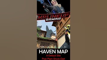 Easiest way to shock dart A-Default site post plant - Haven Map | Valorant #Shorts #valorant #sova