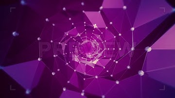 Abstract Circular Polygon waves Stock Motion Graphics