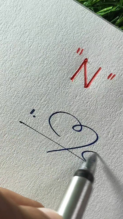 Download lagu ❤️ How to sign letter 'N'?❤️#handwriting #calligraphy #signature #art #alphabet