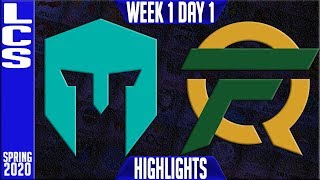 IMT vs FLY Highlights | LCS Spring 2020 W1D1 | Immortals vs FlyQuest