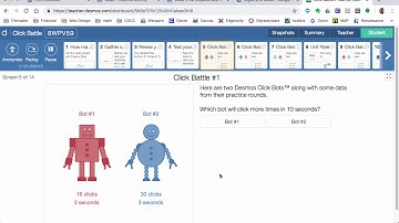 Algebra IA Week 7 Desmos Click Bots