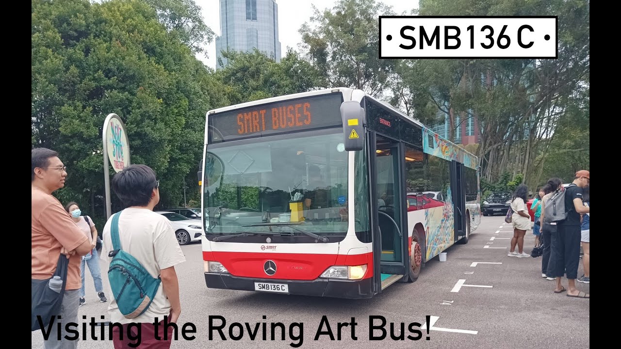 [First and Last time on SMB136C] SMRT | Visiting the Roving Art Bus Mercedes Benz Citaro batch SMRT