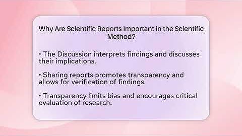 Why Are Scientific Reports Important in the Scientific Method? - Strange Science HQ