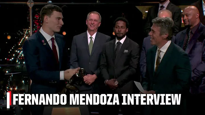 Fernando Mendoza reacts to winning Heisman Trophy | ESPN College Football