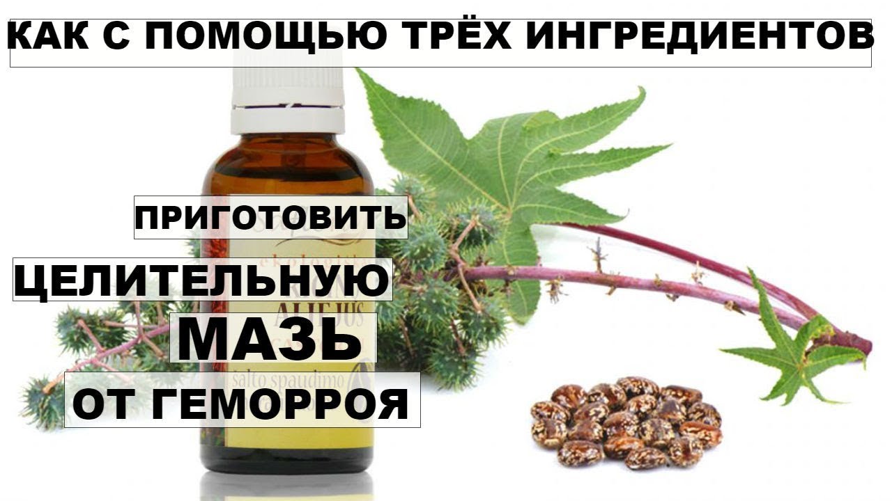 ЦЕЛИТЕЛЬНАЯ МАЗЬ ОТ ГЕМОРРОЯ. Лечебные свойства касторового масла