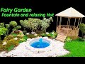 Make a Beautiful Fairy garden with Fountain and relaxing Hut