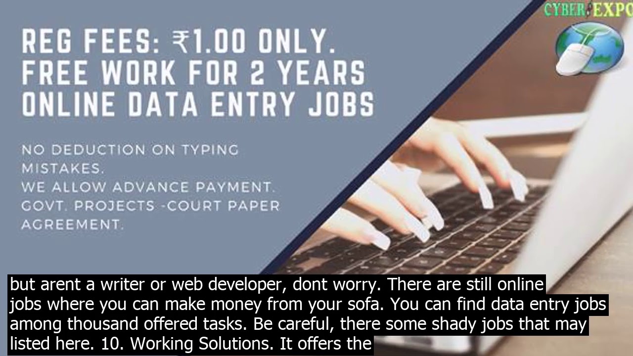 Best online data entry jobs work from home · best data entry jobs from