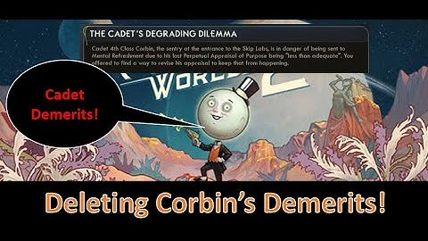 How to Delete Cadet 4th Class Corbin