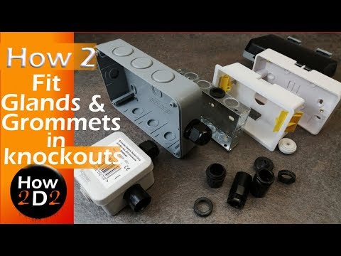 How to make a hole knockout in a electrical back box enclosure