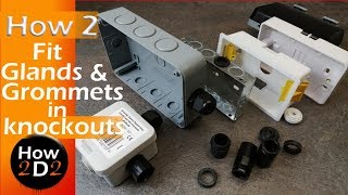 How to make a hole knockout in a electrical back box enclosure