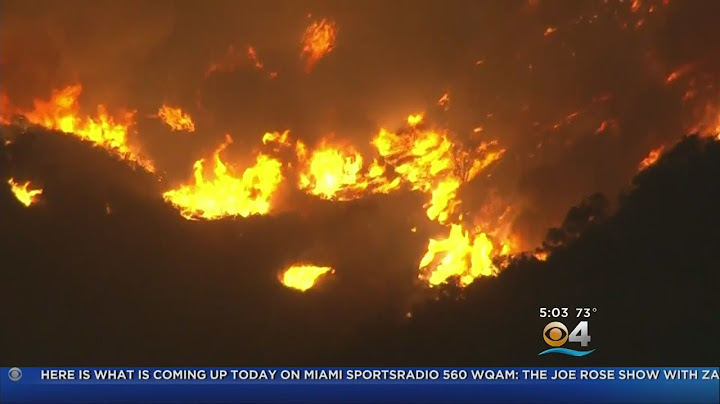 Fast Moving Wildfire In California