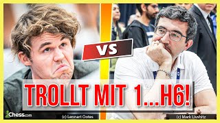 Carlsen trollt Kramnik mit 1...h6!