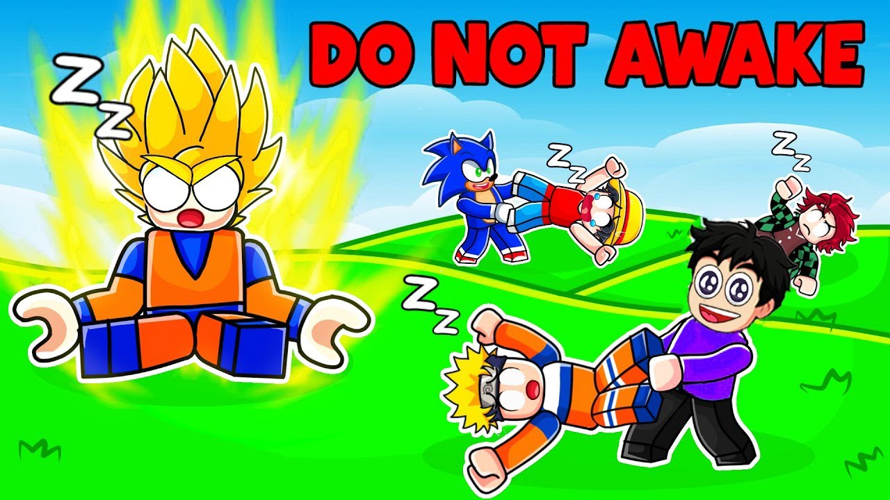 DONT WAKE UP THE SLEEPY ANIME CHARACTERS IN ROBLOX YouTube 