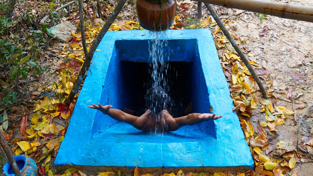 120Day Build Cave Platinum Underground House Bath Pool , Decoration Underground Private Living Room