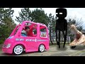 Minecraft ? Koya ride on Barbie Car to bbq Camping adventure バービー 車 公園 マイクラ大冒険 おゆうぎ こうくんねみちゃん