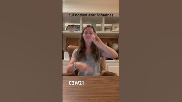 CC cycle 3 week 21 scripture memory ASL John 1:6b Latin Vulgate