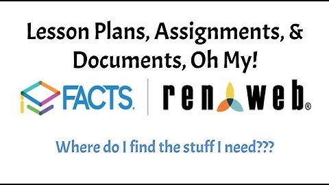 How to Access Lessons & Assignments in Renweb (April 2020)